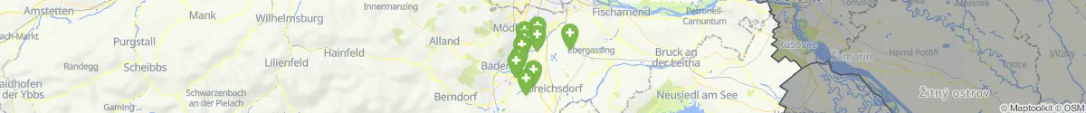 Map view for Pharmacies emergency services nearby Münchendorf (Mödling, Niederösterreich)